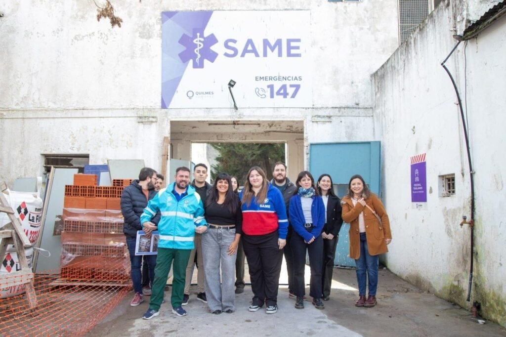 AVANZA LA OBRA DE REFACCIÓN INTEGRAL DE LA CENTRAL OPERATIVA DEL SAME QUILMES 1